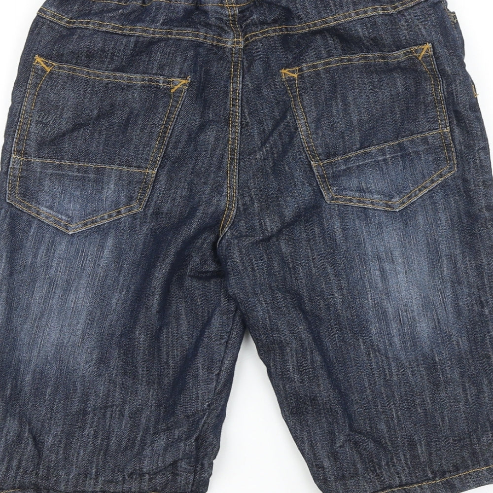 SoulCal&Co Boys Blue 100% Cotton Bermuda Shorts Size 11-12 Years Regular Tie