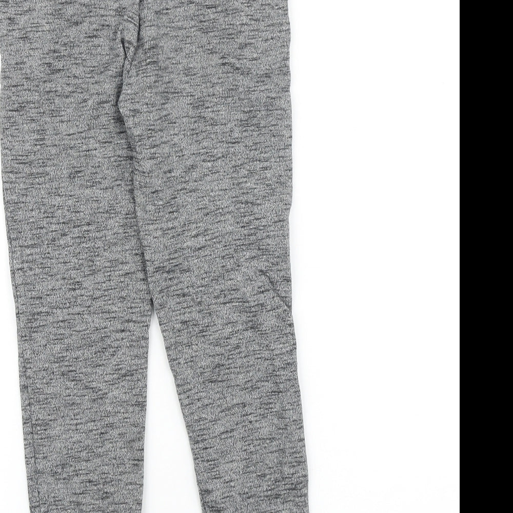 NEXT Boys Grey 100% Cotton Jogger Trousers Size 8 Years Regular Drawstring