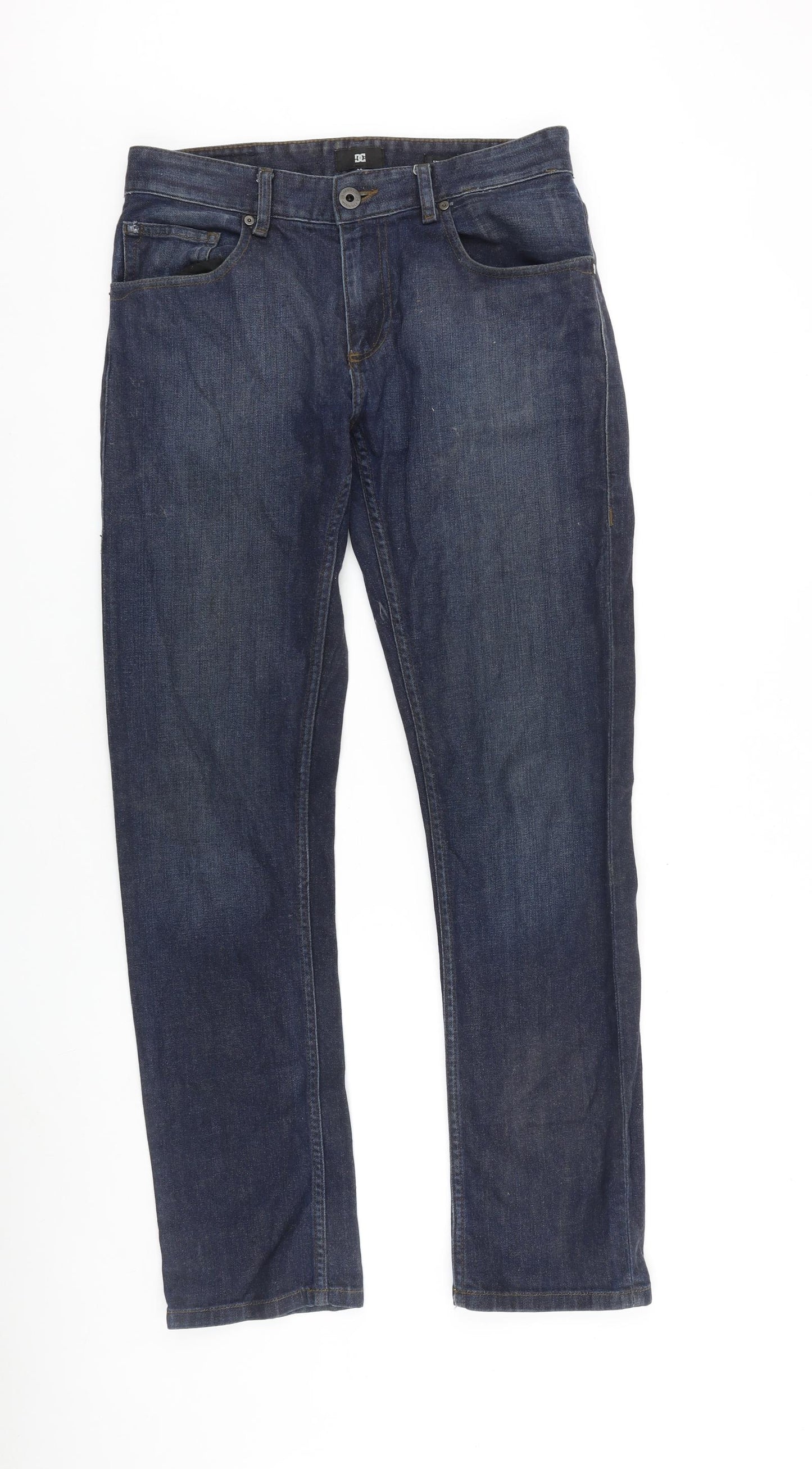 DC Mens Blue Cotton Skinny Jeans Size 30 in L32 in Regular Zip
