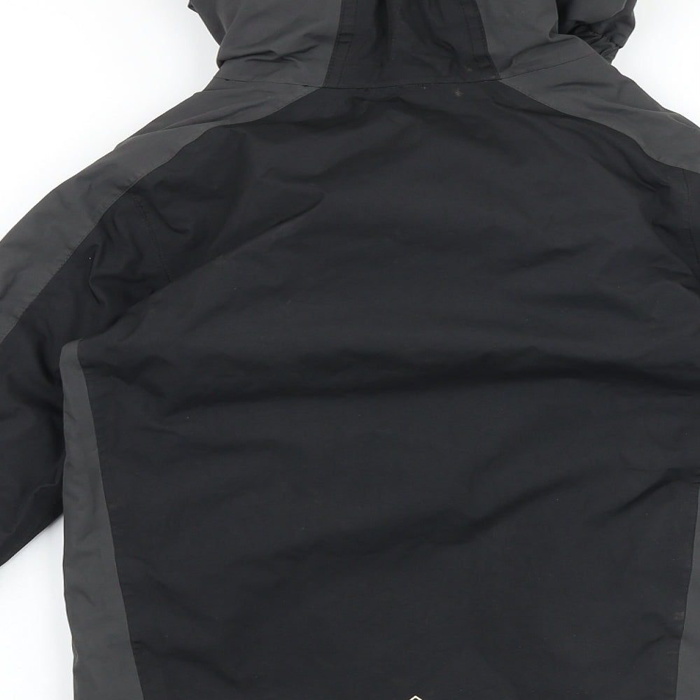 Regatta Boys Black Windbreaker Jacket Size 7-8 Years Zip