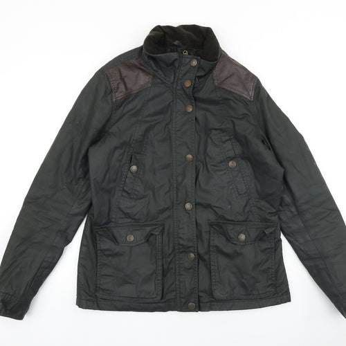 H&M Womens Green Jacket Size 8 Zip