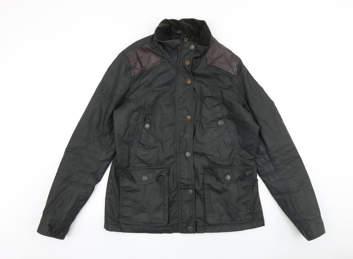 H&M Womens Green Jacket Size 8 Zip