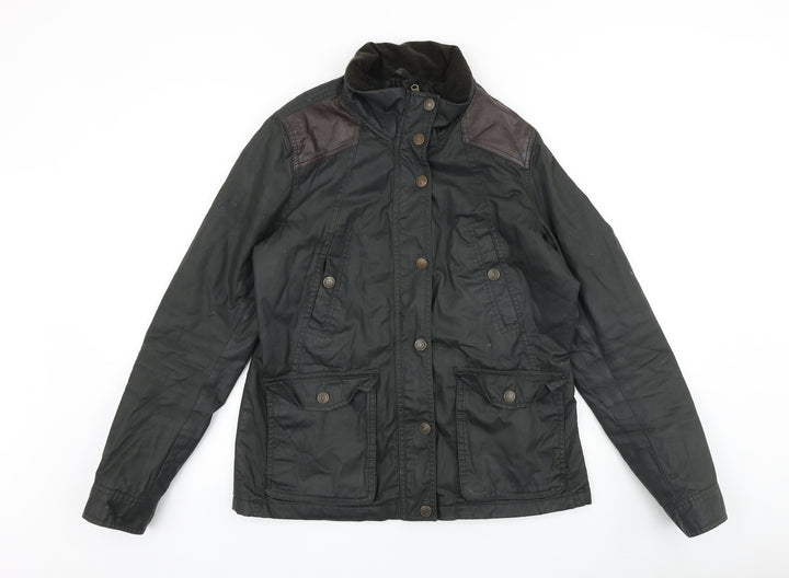 H&M Womens Green Jacket Size 8 Zip