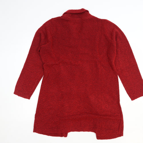 Julipa Womens Red Roll Neck Polyester Pullover Jumper Size 16