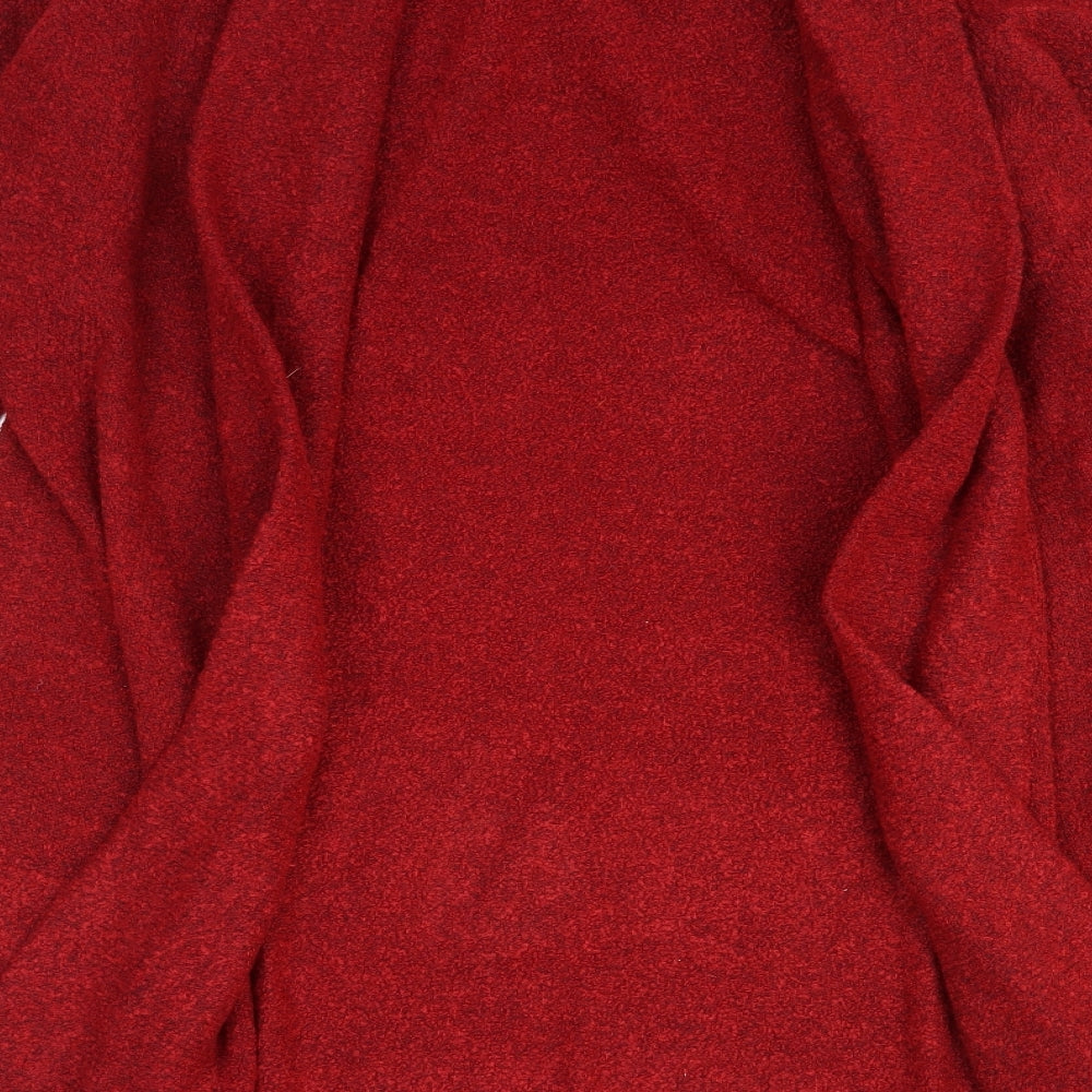 Julipa Womens Red Roll Neck Polyester Pullover Jumper Size 16