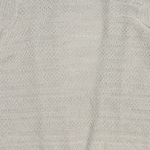 Marks and Spencer Womens Brown V-Neck Acrylic Cardigan Jumper Size 14