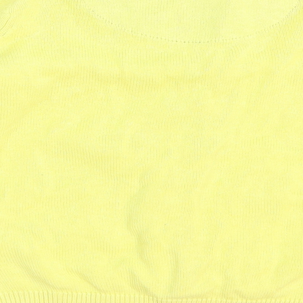 Lupilu Girls Yellow Round Neck Cotton Cardigan Jumper Size 2-3 Years