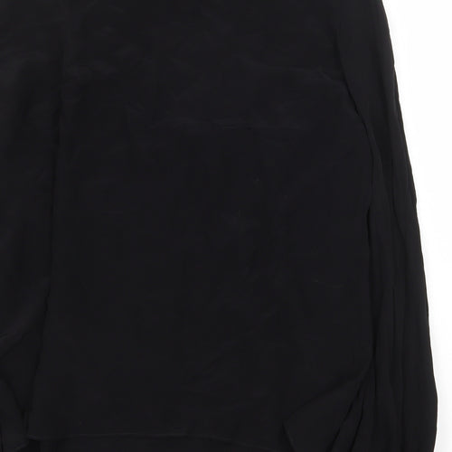 Zara Womens Black Viscose Basic Blouse Size S Round Neck