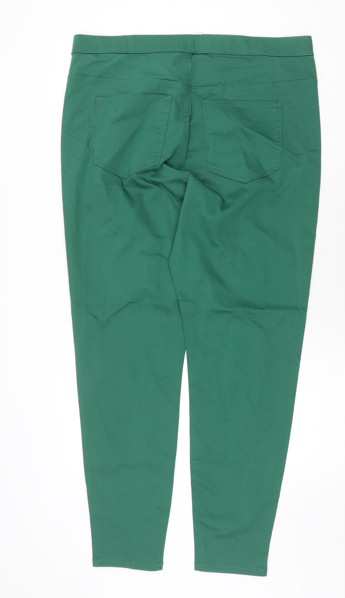 Marks and Spencer Womens Green Cotton Jegging Jeans Size 20 Regular