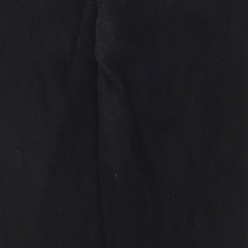 Marks and Spencer Womens Black Cotton Skinny Jeans Size 12 Regular Zip