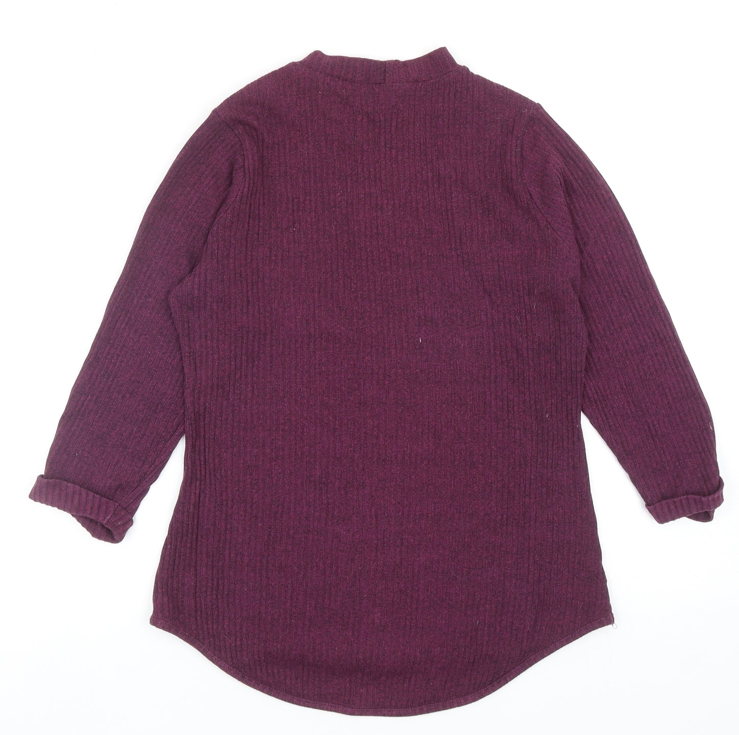 Matalan Girls Purple Round Neck Cotton Pullover Jumper Size 16 Years Pullover