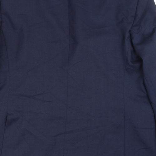 Marks and Spencer Mens Blue Polyester Jacket Blazer Size 44 Regular