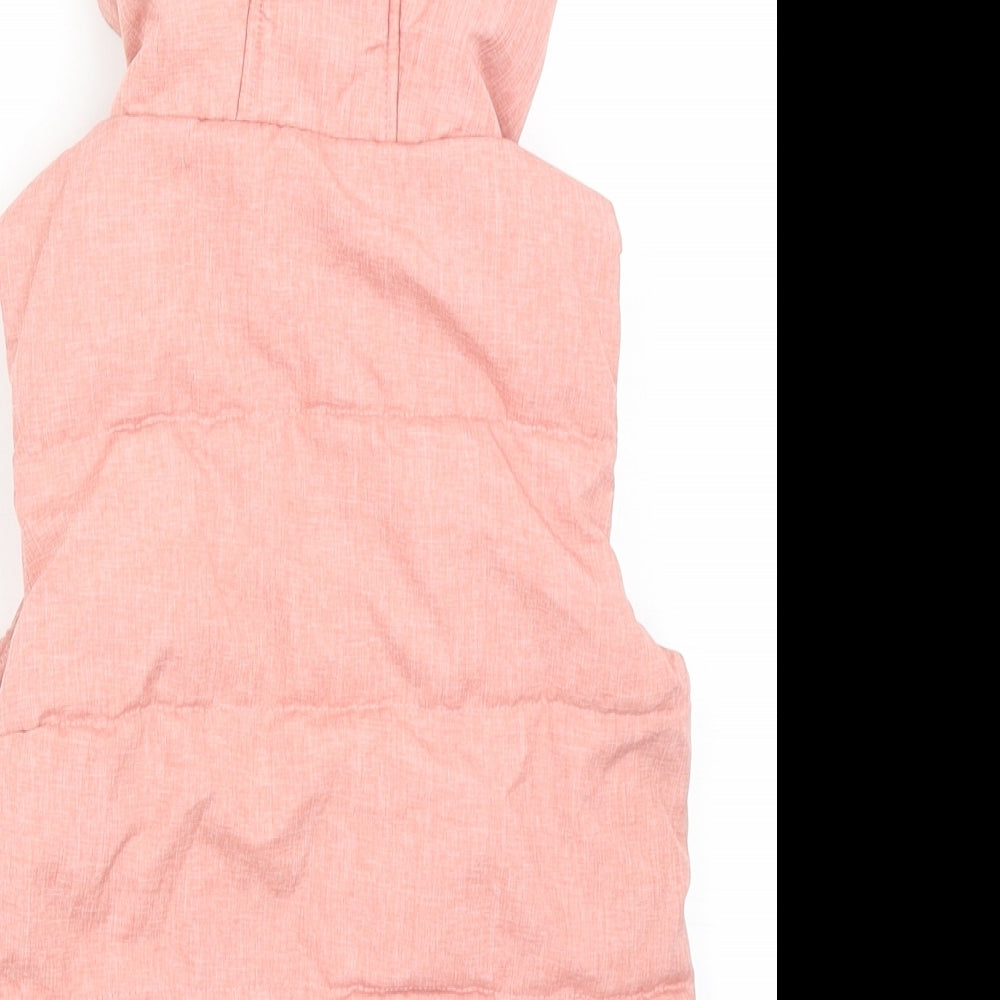 NEXT Girls Pink Gilet Jacket Size 3-4 Years Zip
