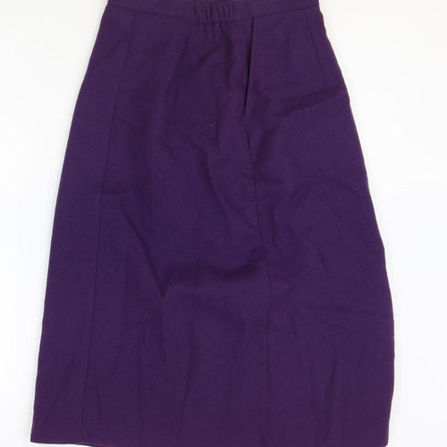 Corey Lynn Womens Purple Polyester Straight & Pencil Skirt Size 8 Zip