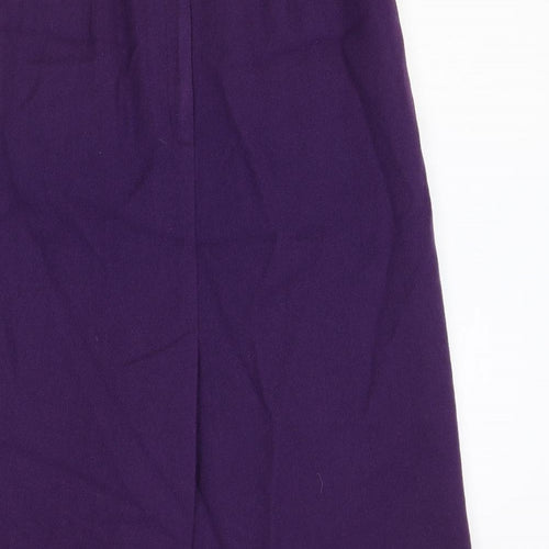 Corey Lynn Womens Purple Polyester Straight & Pencil Skirt Size 8 Zip