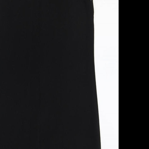 Wallis Womens Black Polyester Shift Size 10 Boat Neck Zip