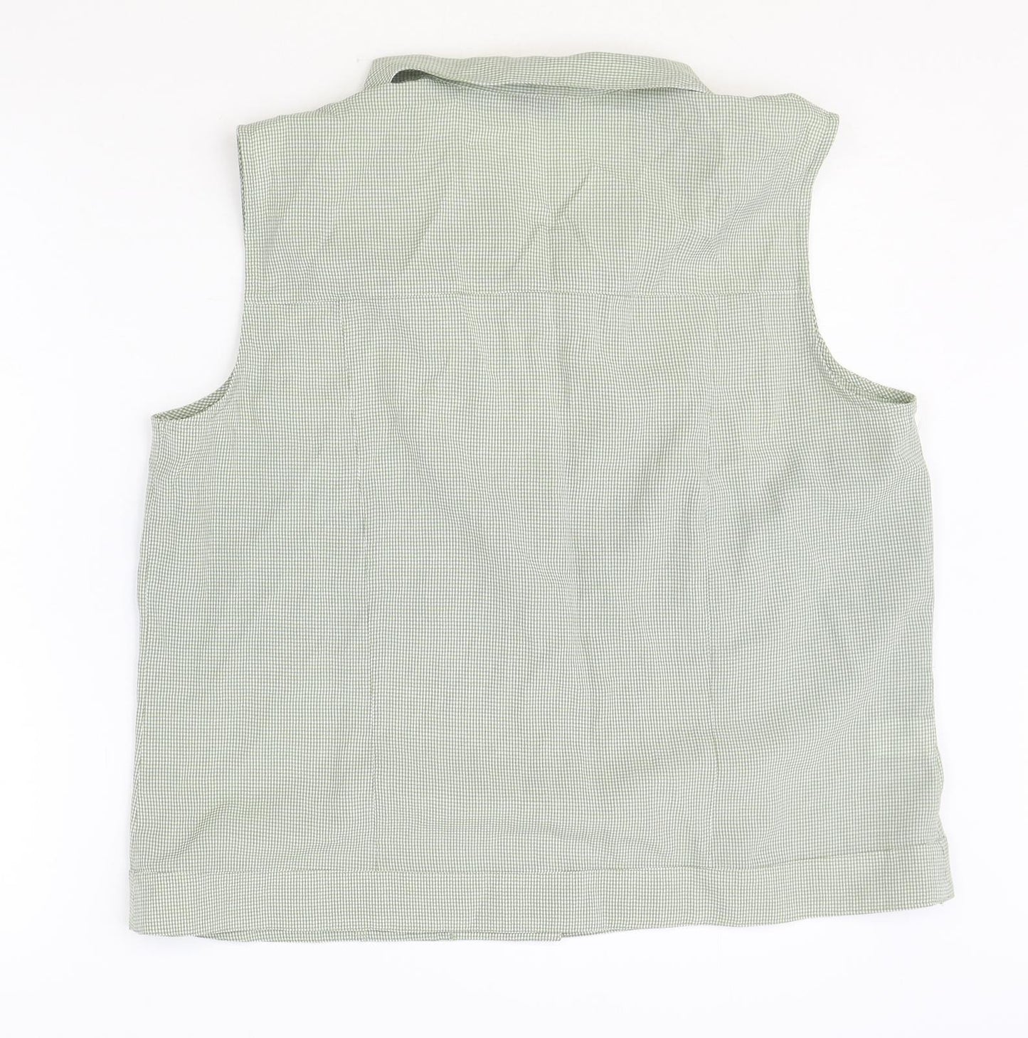 Roberto Celli Womens Green Polyester Basic Tank Size 18 V-Neck
