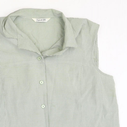 Roberto Celli Womens Green Polyester Basic Tank Size 18 V-Neck