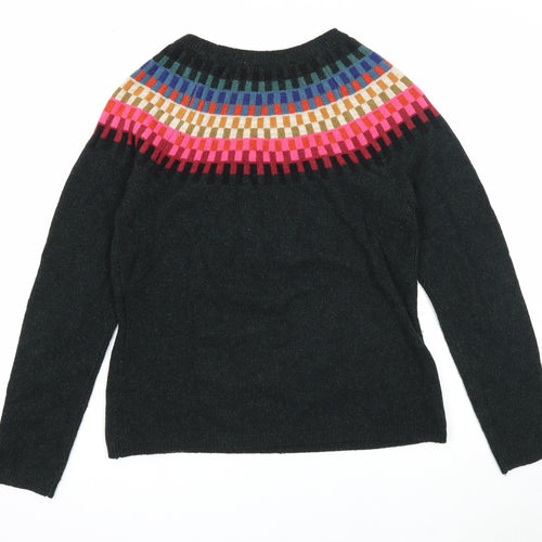 Seasalt Womens Green Boat Neck Acrylic Pullover Jumper Size 10