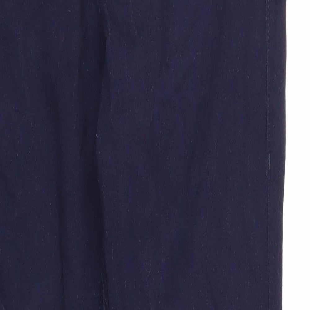 Marks and Spencer Womens Blue Cotton Skinny Jeans Size 12 Regular Button