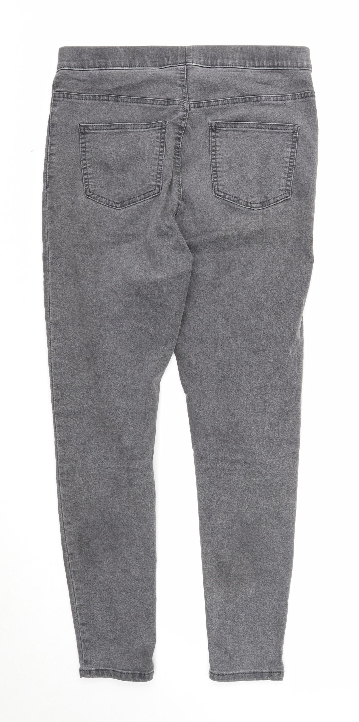 Marks and Spencer Womens Grey Cotton Jegging Jeans Size 12 Regular