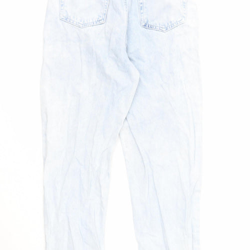 Miss Selfridge Womens Blue Cotton Skinny Jeans Size 4 Regular Zip