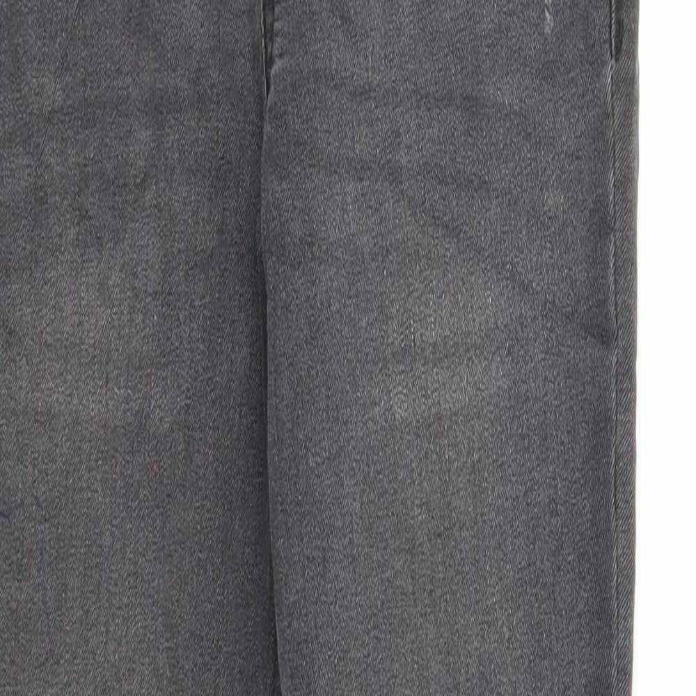 Denim & Co. Girls Black Cotton Jegging Jeans Size 9-10 Years Regular Pullover