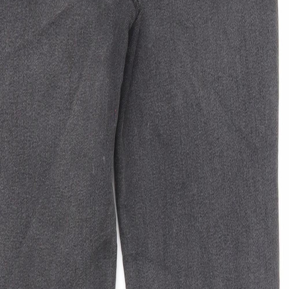Denim & Co. Girls Black Cotton Jegging Jeans Size 9-10 Years Regular Pullover