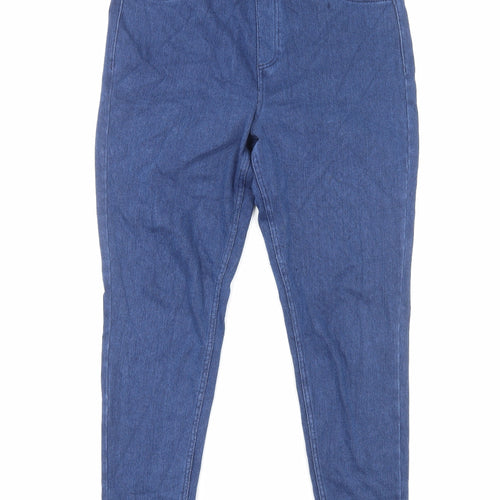 Marks and Spencer Womens Blue Cotton Jegging Jeans Size 16 Regular