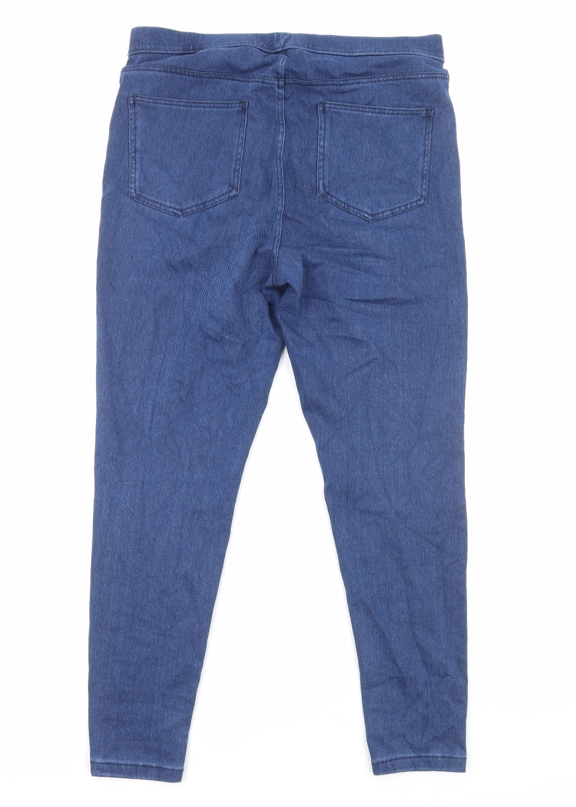 Marks and Spencer Womens Blue Cotton Jegging Jeans Size 16 Regular