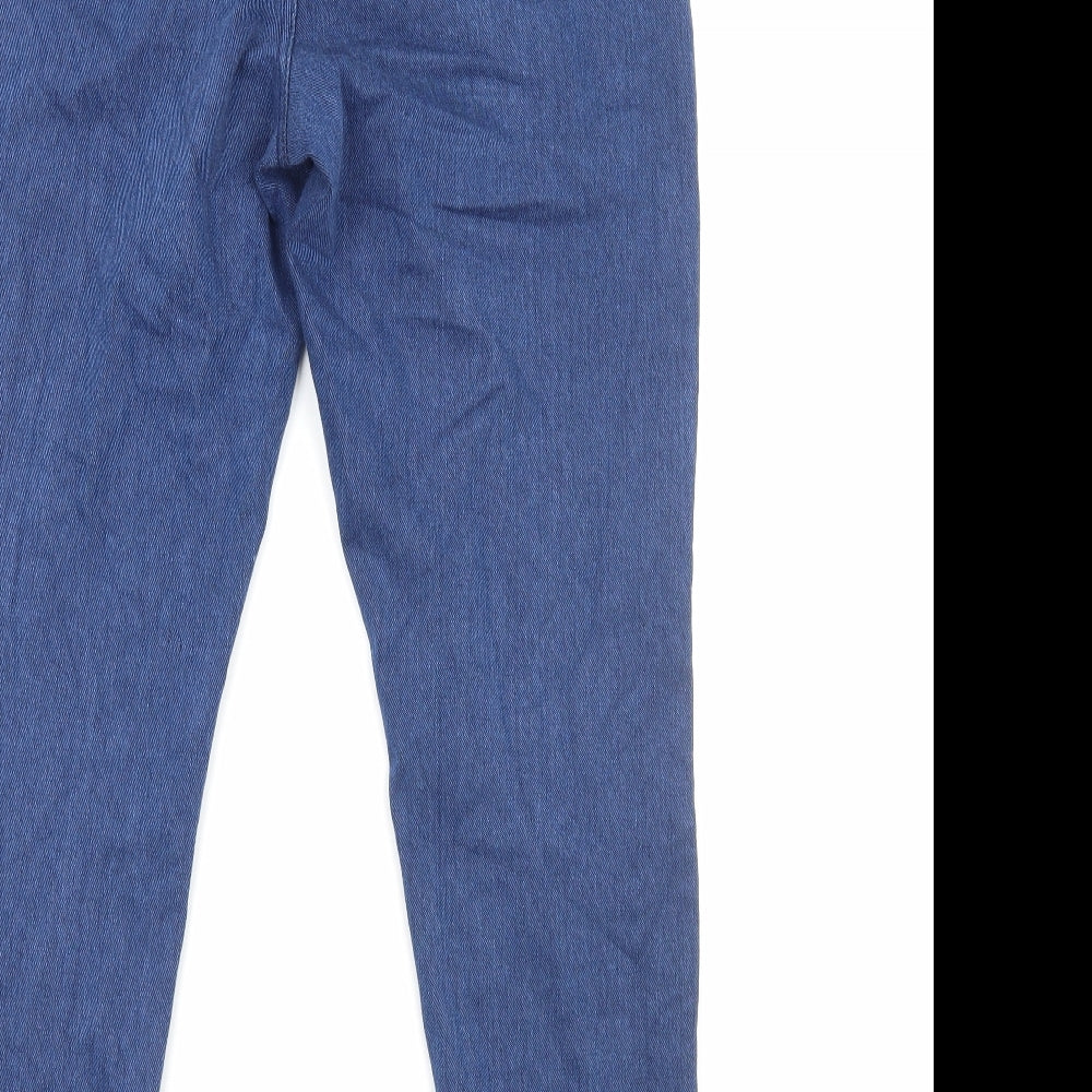 Marks and Spencer Womens Blue Cotton Jegging Jeans Size 16 Regular