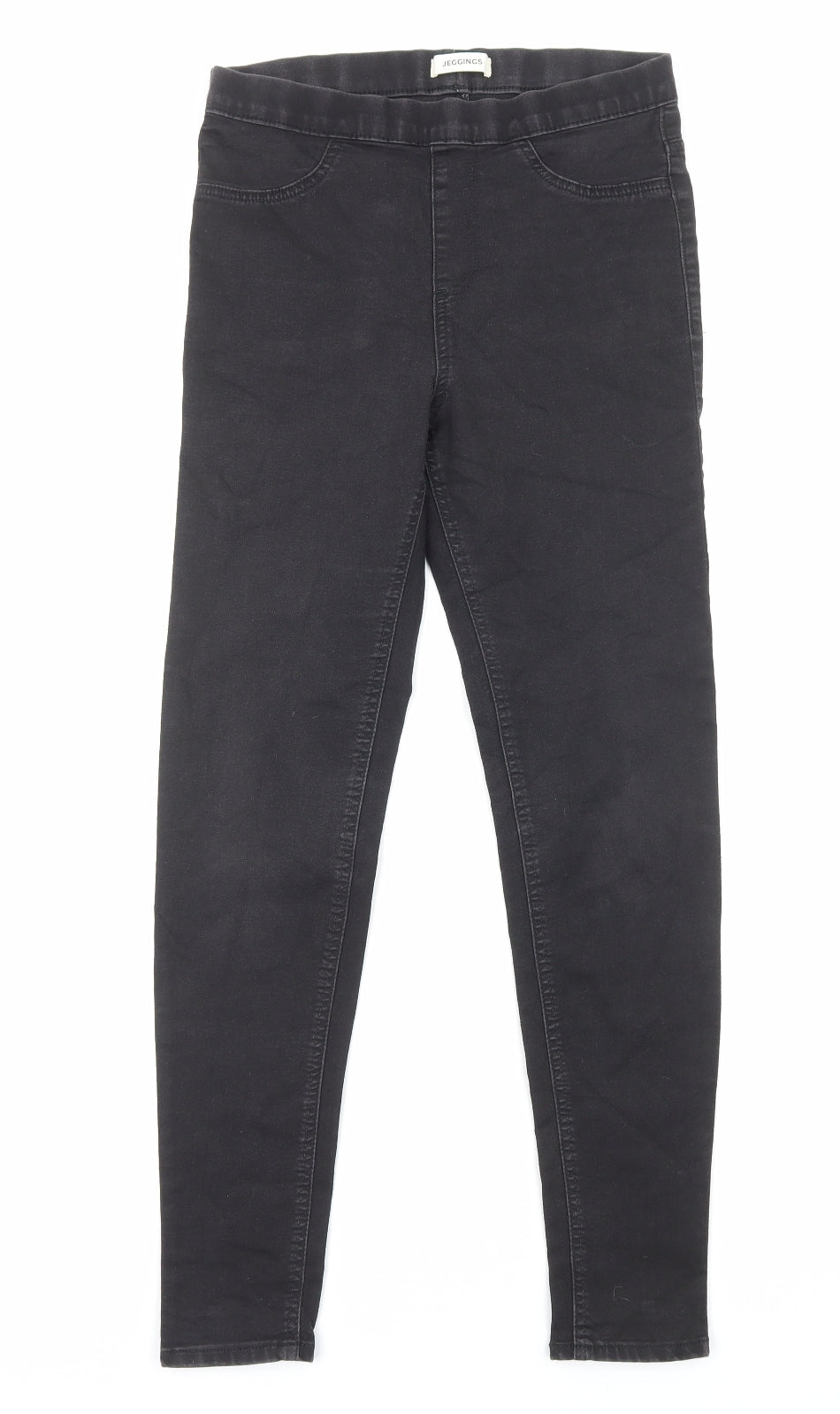 Marks and Spencer Womens Black Cotton Jegging Jeans Size 10 Regular