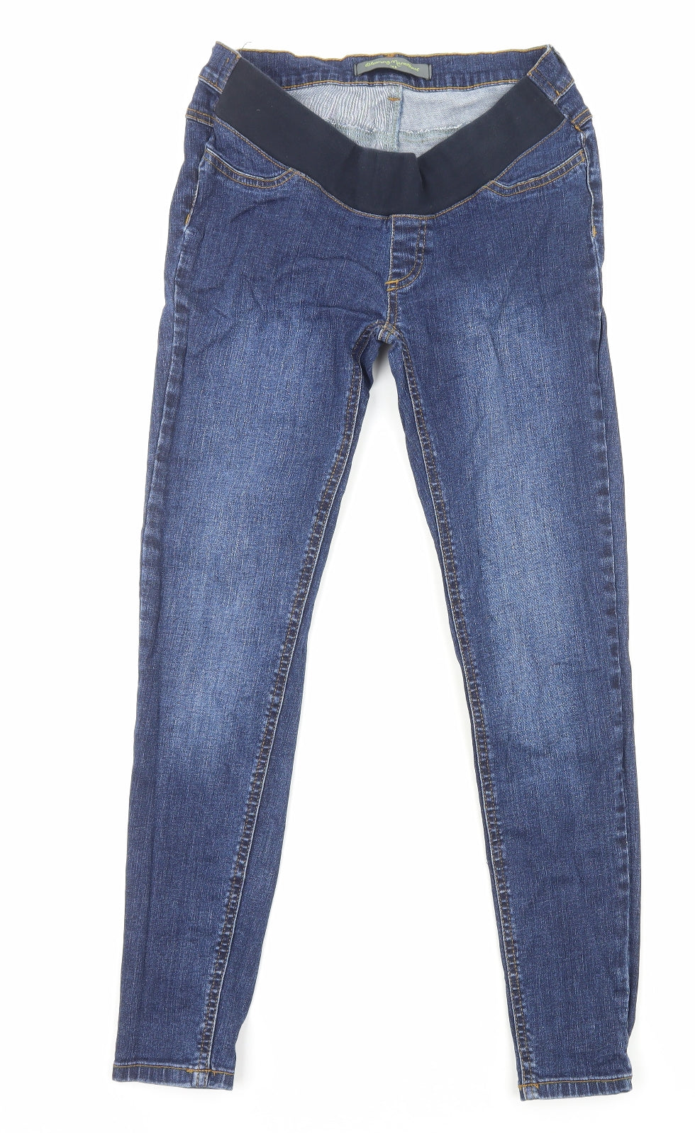 Blooming Marvellous Womens Blue Cotton Skinny Jeans Size 10 Regular