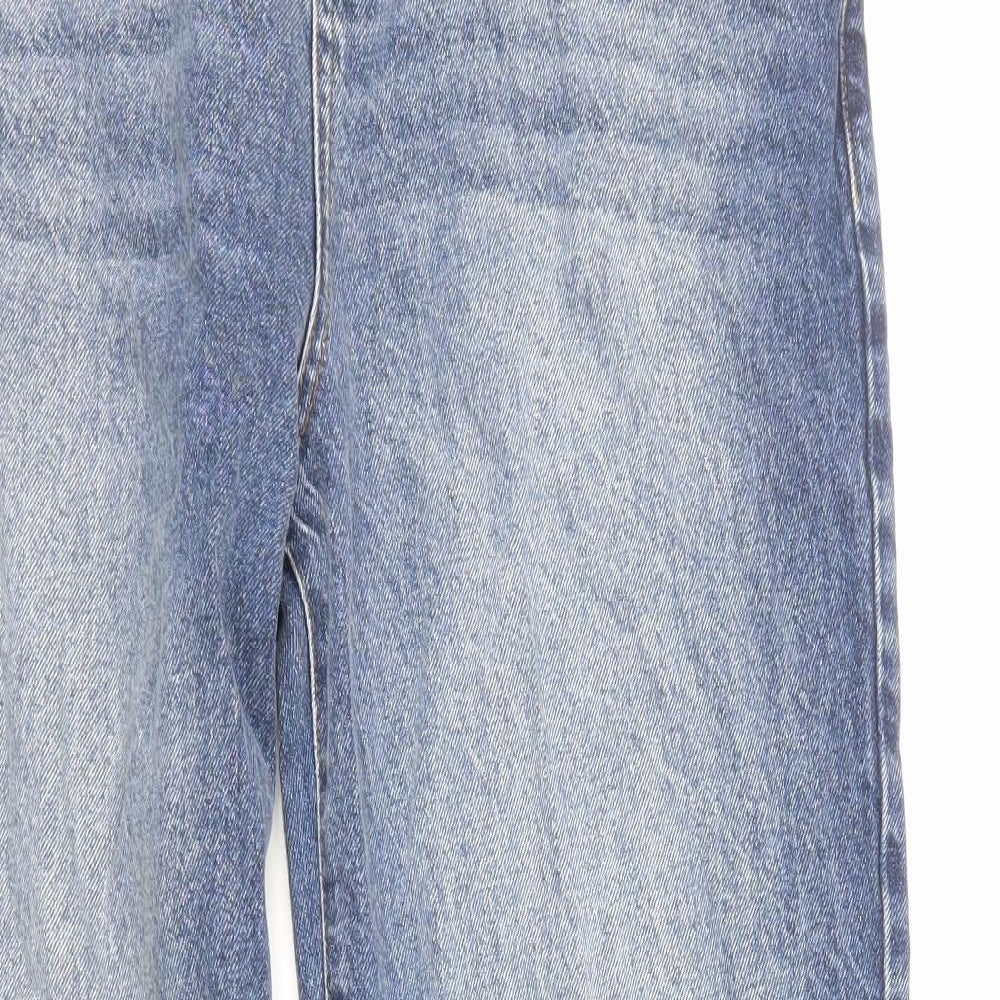 As You Womens Blue Cotton Straight Jeans Size 12 Regular Zip