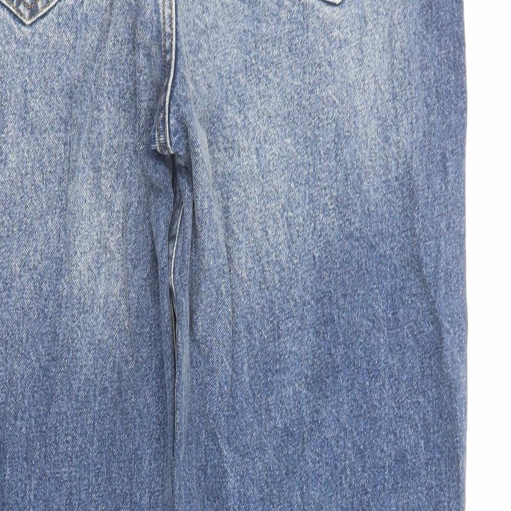 As You Womens Blue Cotton Straight Jeans Size 12 Regular Zip