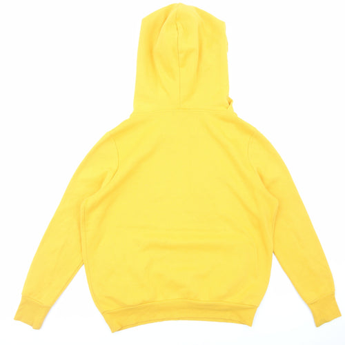 Primark Womens Yellow Cotton Pullover Hoodie Size L Pullover