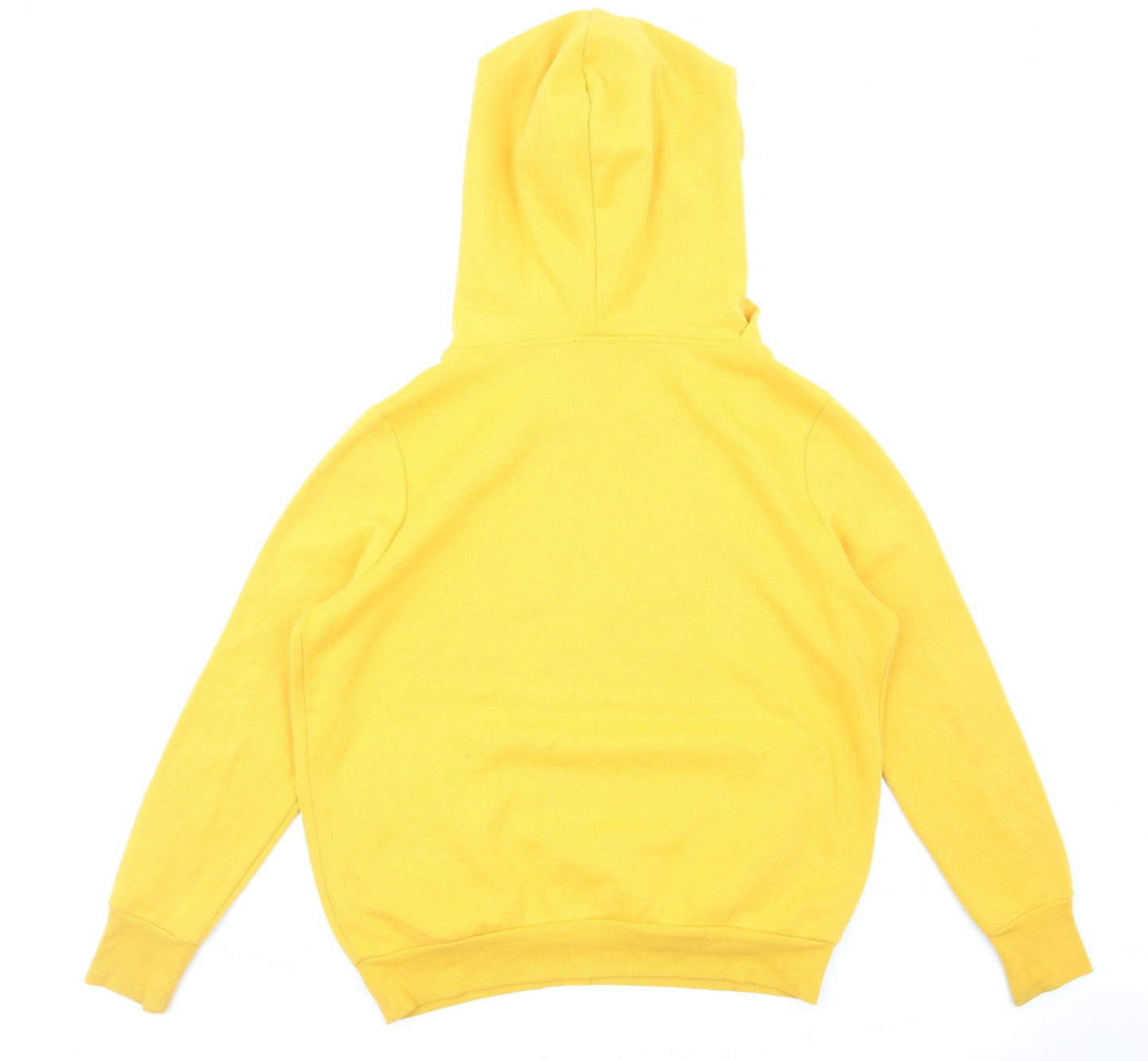 Primark Womens Yellow Cotton Pullover Hoodie Size L Pullover