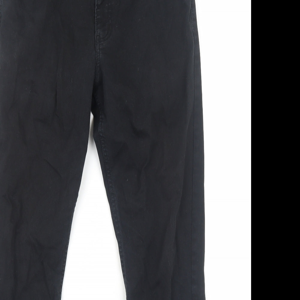 H&M Mens Black Cotton Skinny Jeans Size M Regular Zip