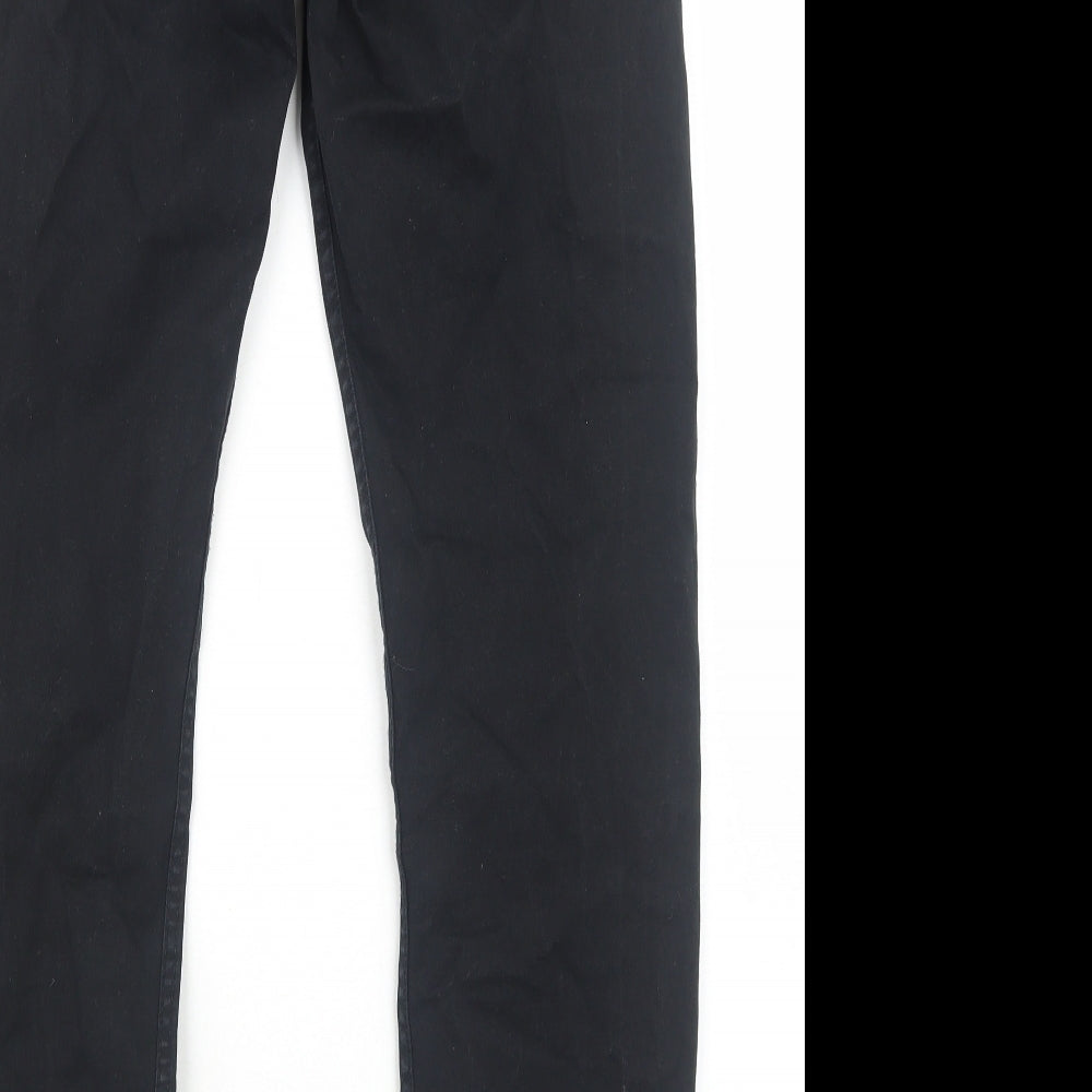 H&M Mens Black Cotton Skinny Jeans Size M Regular Zip