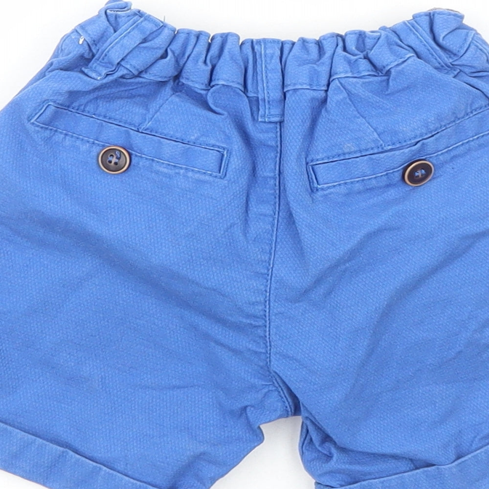 NEXT Boys Blue Cotton Bermuda Shorts Size 3-4 Years Regular
