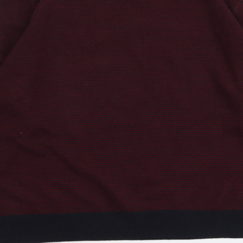 Marks and Spencer Mens Purple Round Neck Acrylic Pullover Jumper Size XL Long Sleeve
