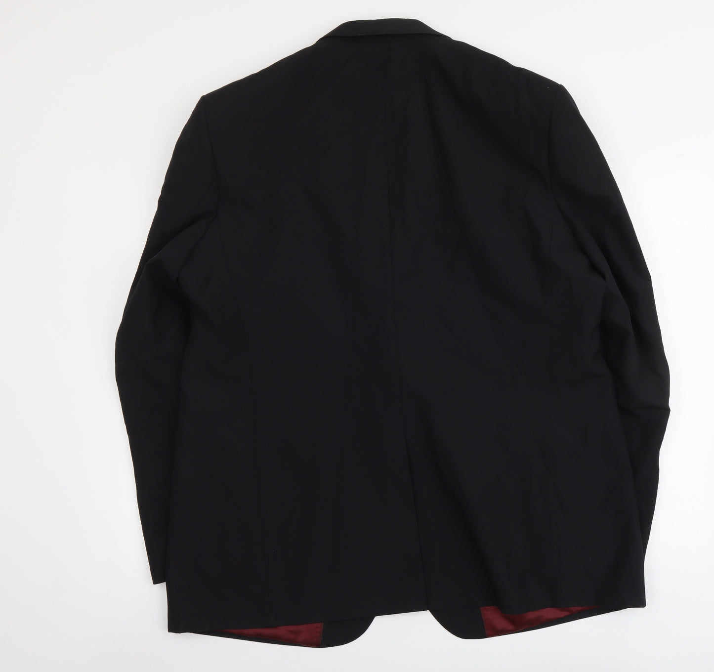 Marks and Spencer Mens Black Polyester Jacket Blazer Size 2XL Regular