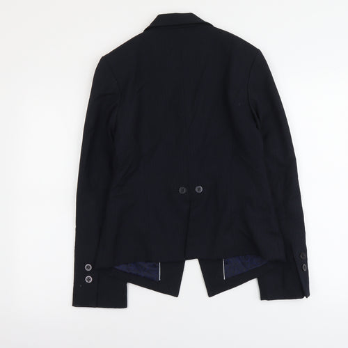 NEXT Womens Blue Polyester Jacket Blazer Size 10