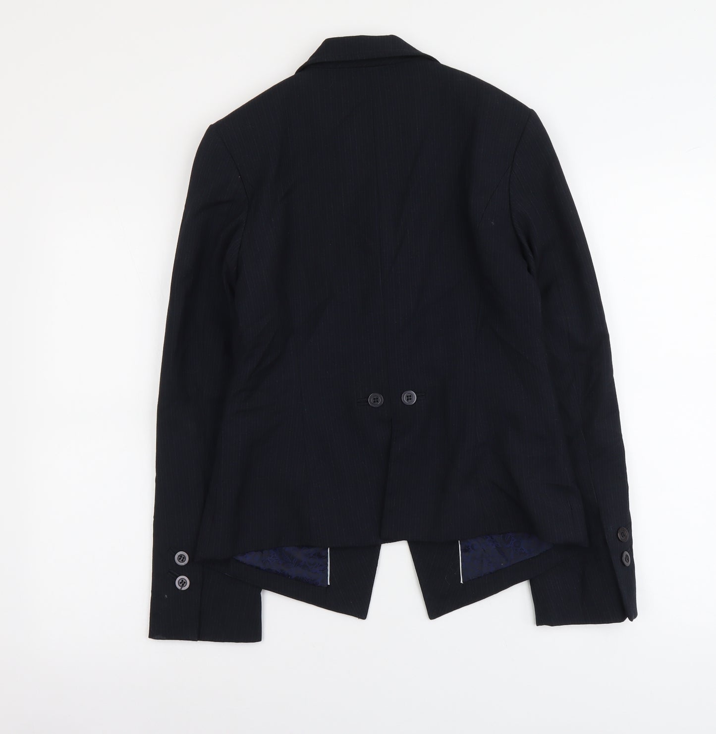 NEXT Womens Blue Polyester Jacket Blazer Size 10