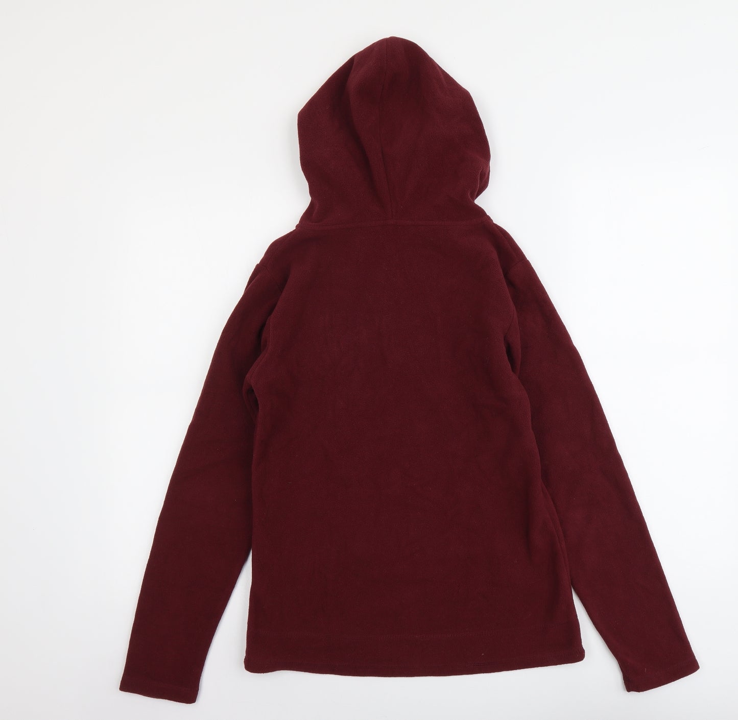 TU Womens Red Polyester Pullover Hoodie Size 8 Pullover