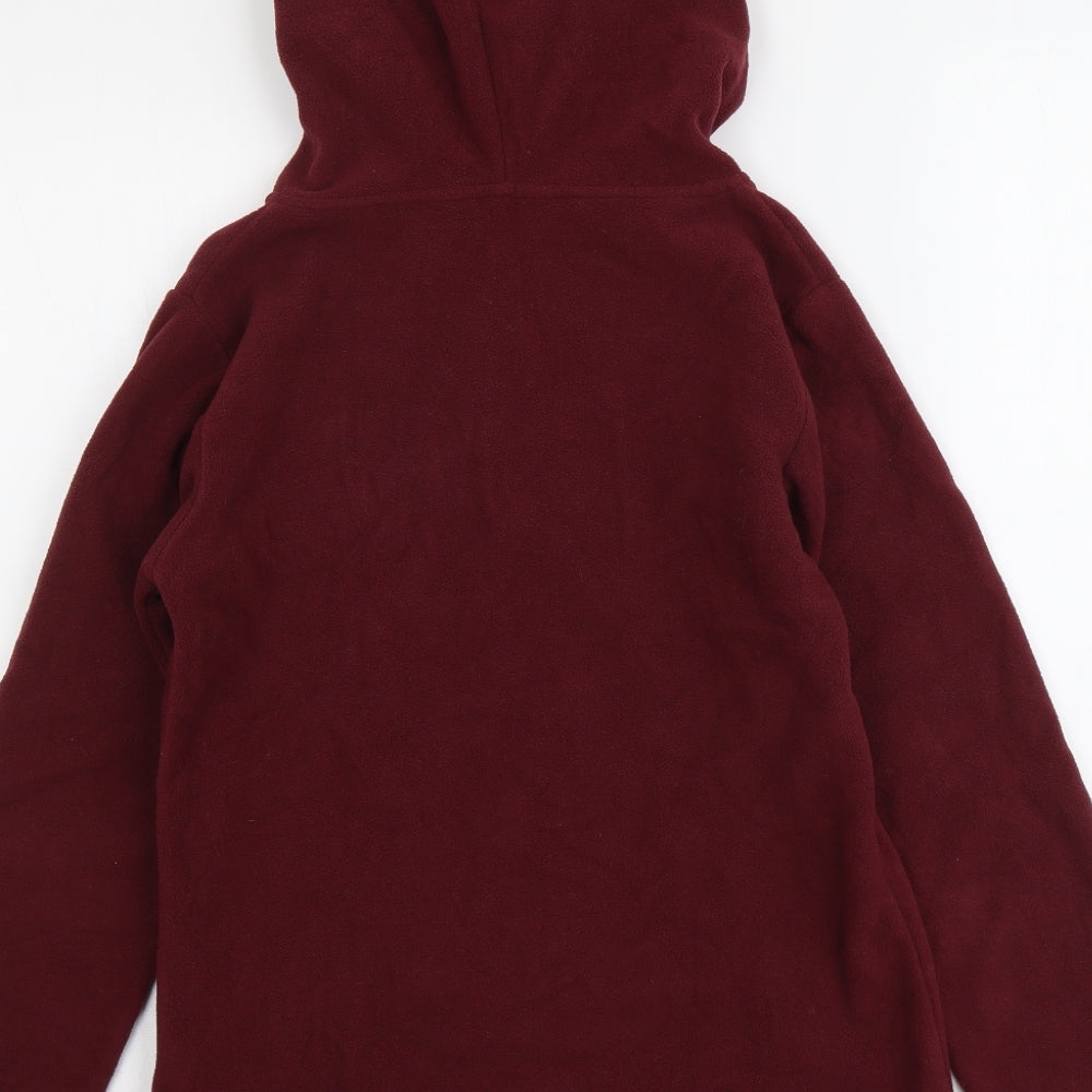TU Womens Red Polyester Pullover Hoodie Size 8 Pullover