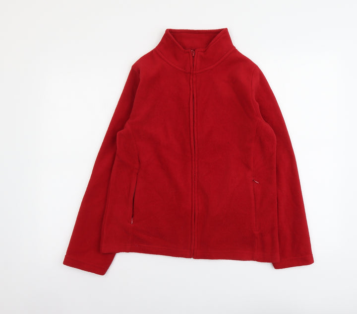 Isle Womens Red Jacket Size 10 Zip