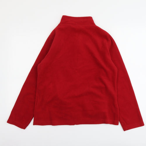 Isle Womens Red Jacket Size 10 Zip