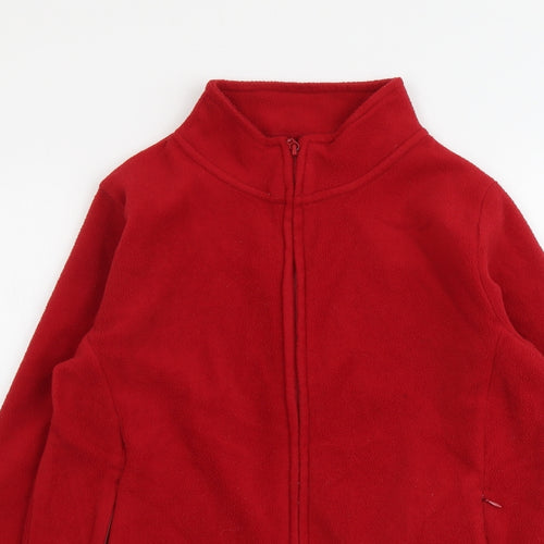 Isle Womens Red Jacket Size 10 Zip