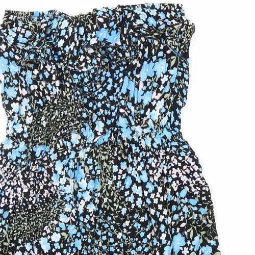Miso Womens Multicoloured Geometric Viscose Basic Tank Size 12 Off the Shoulder